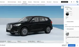 Konfiguracja czarnego BMW iX1 eDrive20 z felgami Star-spoke 864.